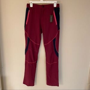 Oluolin color block pants magenta orange navy size M Lululemon quality design
